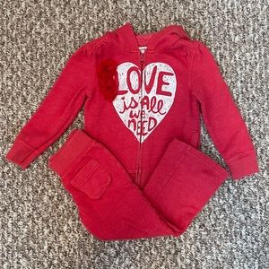 Old Navy Girls 2-Piece Hoodie/Pant Set Sz 4T
